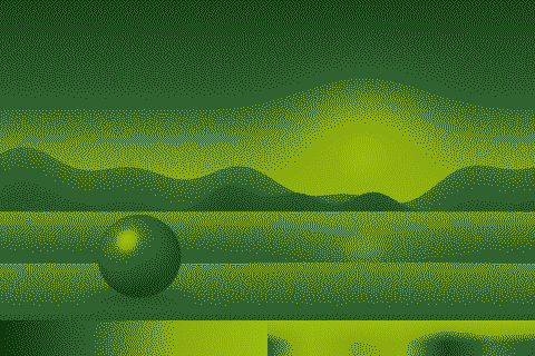 The sample image dithered with the Game Boy palette